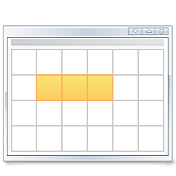 View calendar workweek icon 256x256