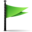 Flag green icon 32x32