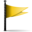 Flag yellow icon 32x32