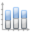 Office chart bar stacked icon 32x32