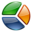 Office chart pie icon 32x32