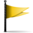 Flag yellow icon 48x48
