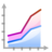 Office chart area stacked icon 48x48