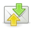 Mail send receive icon 64x64