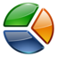 Office chart pie icon 64x64