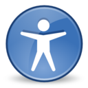 Preferences desktop accessibility icon