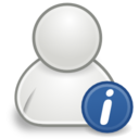 Utilities user info icon