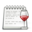 Wine notepad icon 32x32