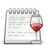Wine notepad icon 48x48