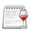 Wine notepad icon 64x64