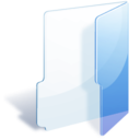 Folder blue icon