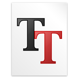 Application font ttf icon 256x256
