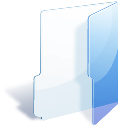 Folder blue icon 256x256