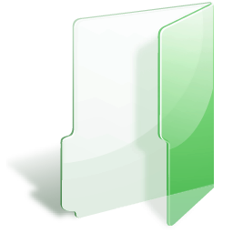 Folder green icon 256x256