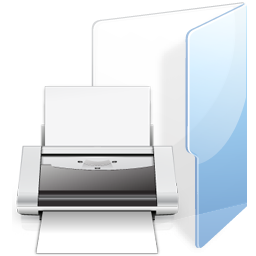 Folder print icon 256x256