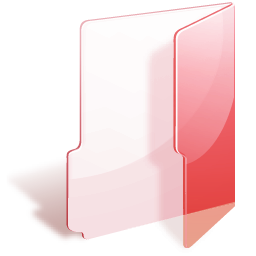 Folder red icon 256x256