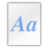Font generic icon 48x48