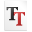 Application font ttf icon 64x64