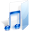Folder music icon 64x64