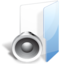 Folder sound icon 64x64