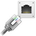 Network wired icon