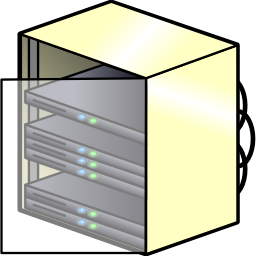 Computer server rack mount icon 256x256