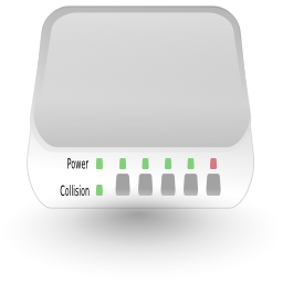 Network hub icon 256x256
