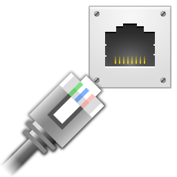 Network wired icon 256x256