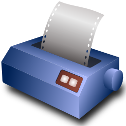 Printer dot matrix icon 256x256