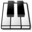 Audio keyboard icon 32x32