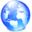 Network globe icon 32x32