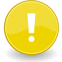 Emblem important yellow icon 256x256