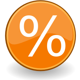 Emblem percentage icon 256x256