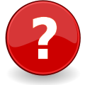 Emblem question red icon 256x256