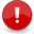 Emblem important red icon 32x32