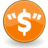 Emblem advertisement dollar icon 48x48