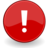Emblem important red icon 48x48