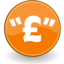 Emblem advertisement pound icon 64x64