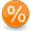 Emblem percentage icon 64x64