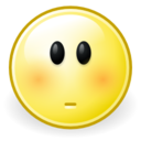 Face embarrassed icon