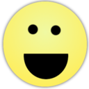 Face smile big icon