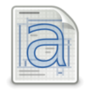 Application font type icon