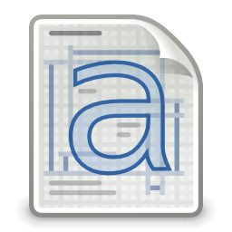 Application font type icon 256x256