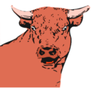 Animals bull head icon