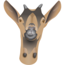 Animals goat head icon