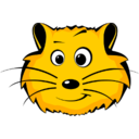 Animals hamster face icon