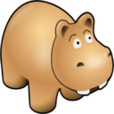 Animals hippo icon