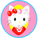 Animals kitten cute toon character icon