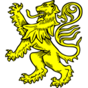 Animals lion rampant icon