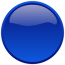 Button blue icon